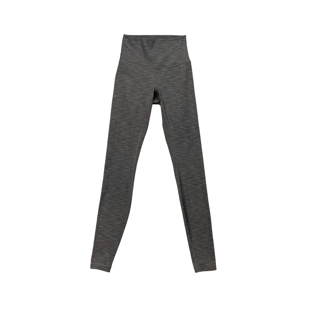 Lululemon Leggings Women 2 Gray Wunder Under High Rise Ankle Yoga Workout PullOn